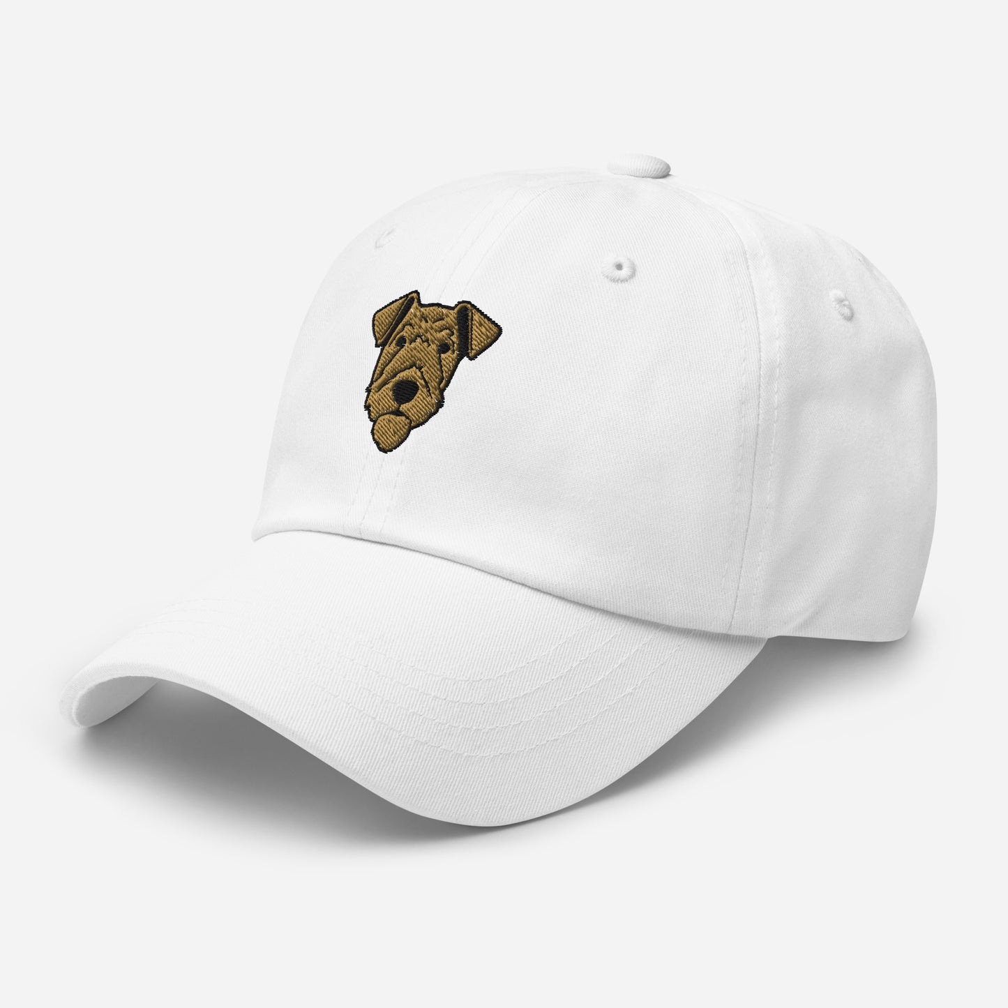 Airedale Terrier Head Embroidered Hat