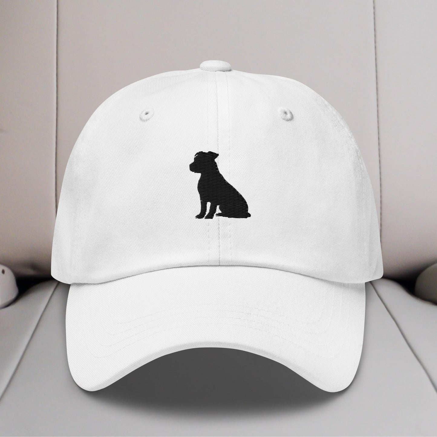 American Staffy Silhouette Embroidered Hat