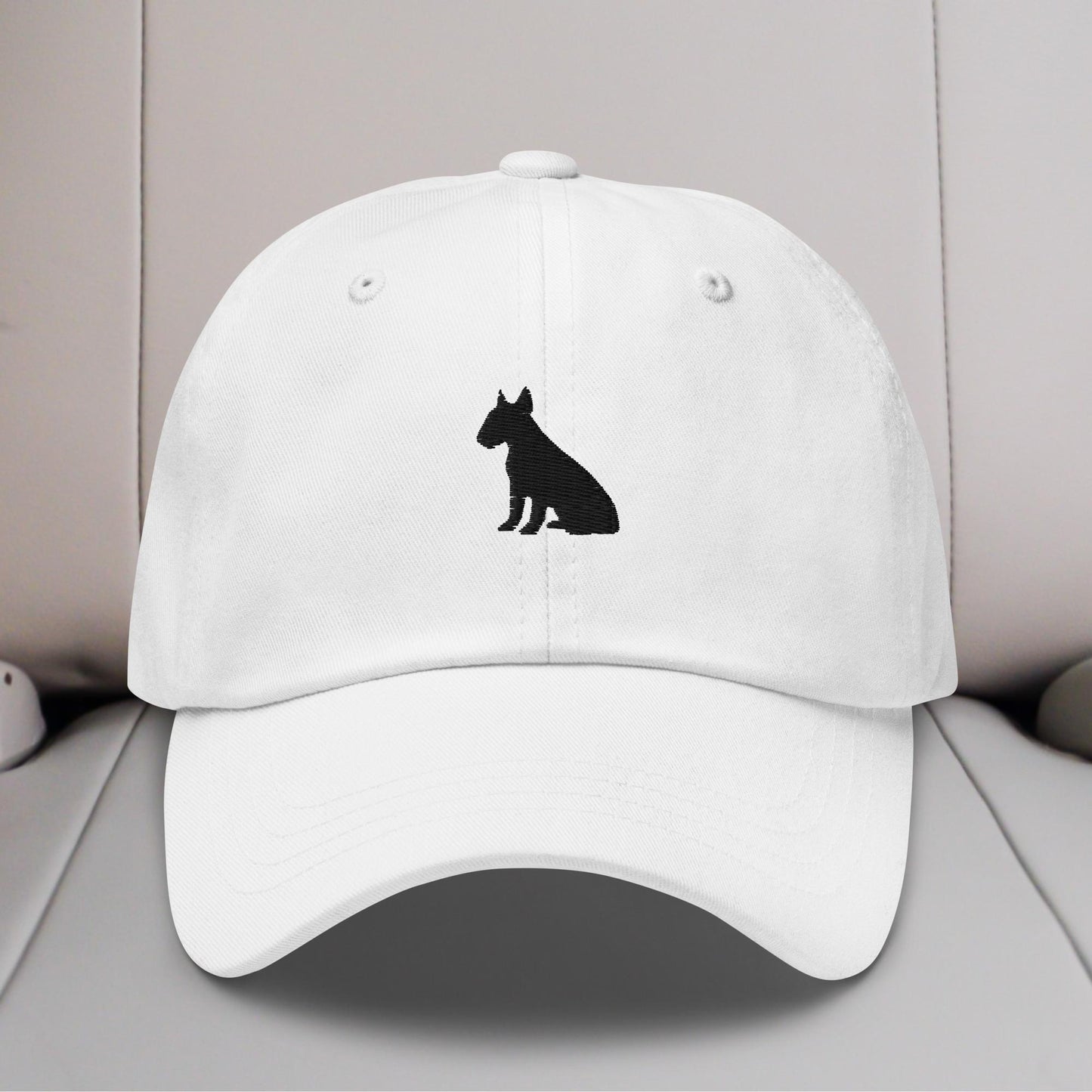 Bull Terrier Silhouette Embroidered Hat