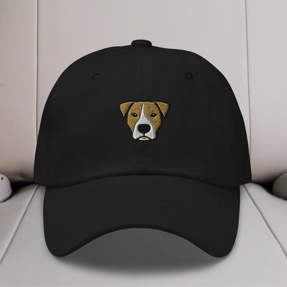 Pittie Head (Tan & White) Embroidered Hat