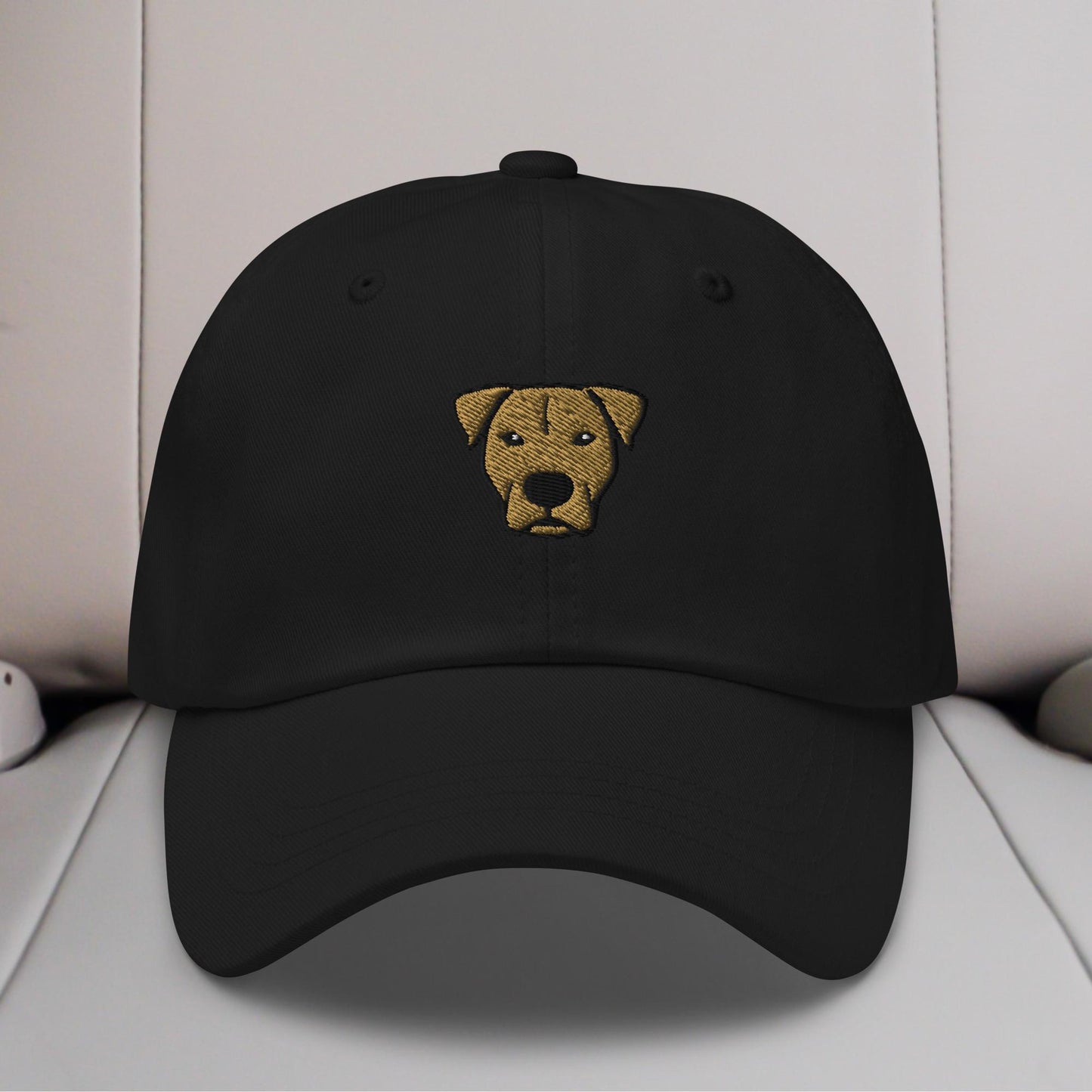 Pittie Head (Tan) Embroidered Hat
