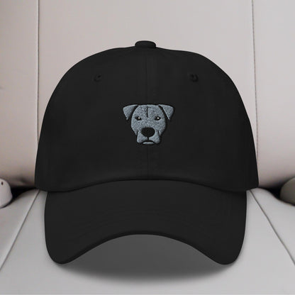 Pittie Head (Gray) Embroidered Hat