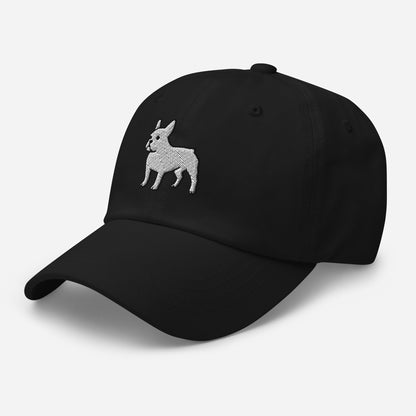 French Bulldog (White) Embroidered Hat