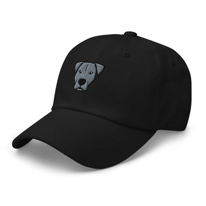 Pittie Head (Gray) Embroidered Hat