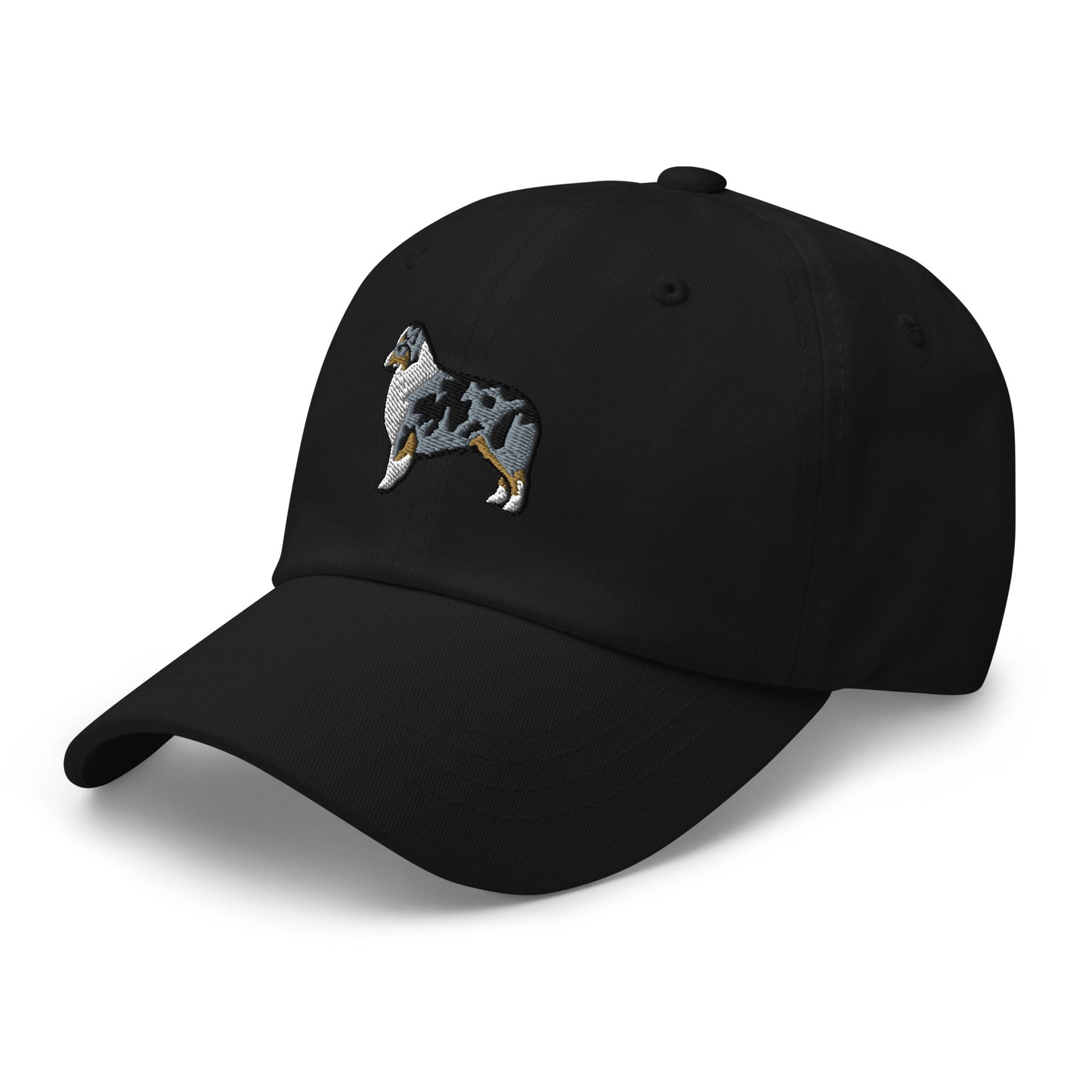 Australian Shepherd (Blue Merle - Docked/Bobbed Tail) Embroidered Hat