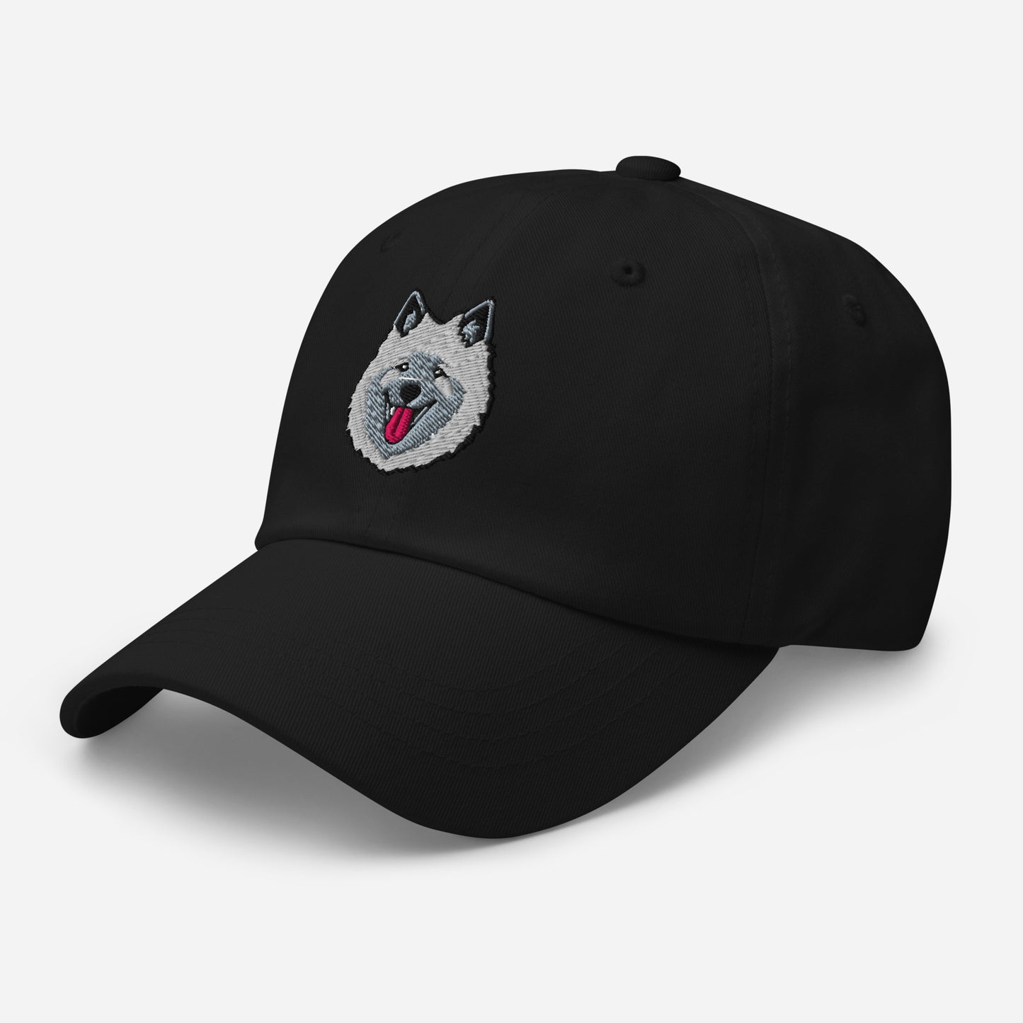 Keeshond Head Embroidered Hat