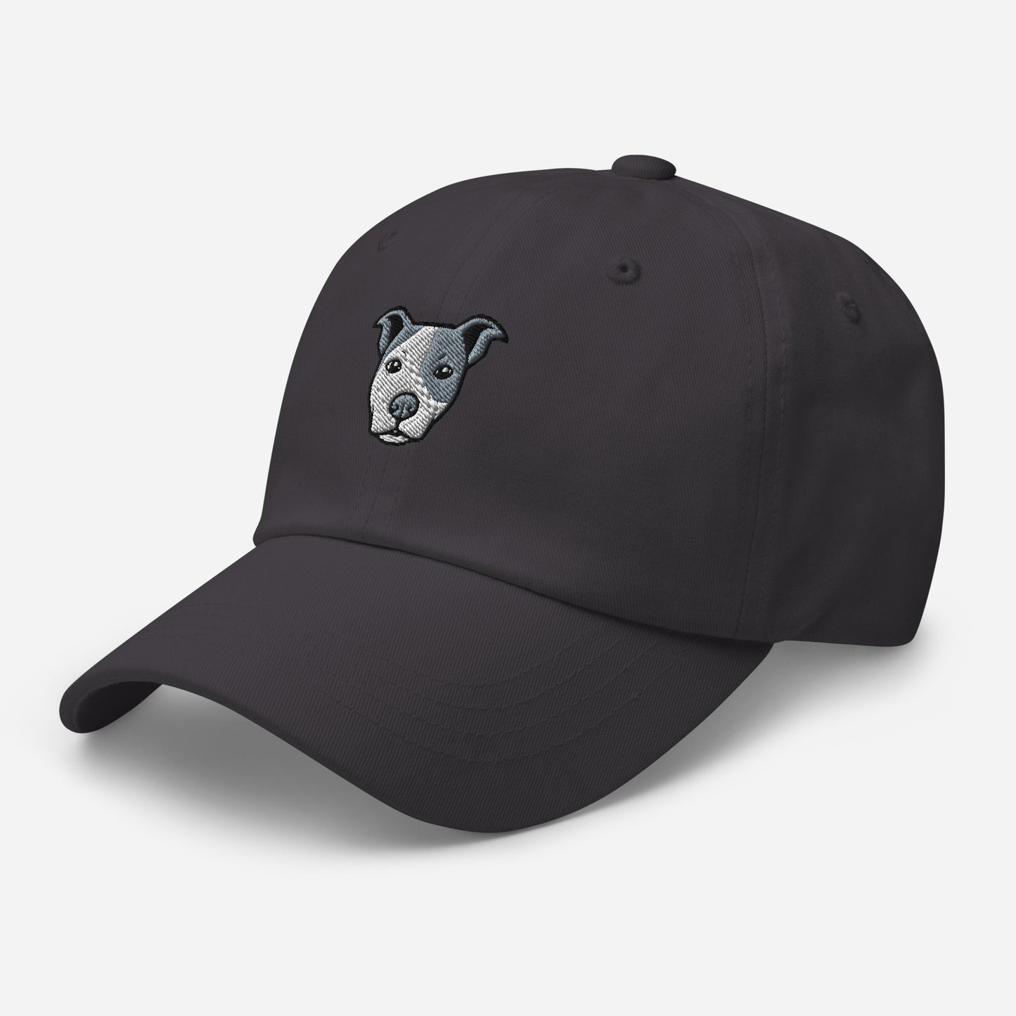 Pittie Head (Gray Eye Patch) Embroidered Hat