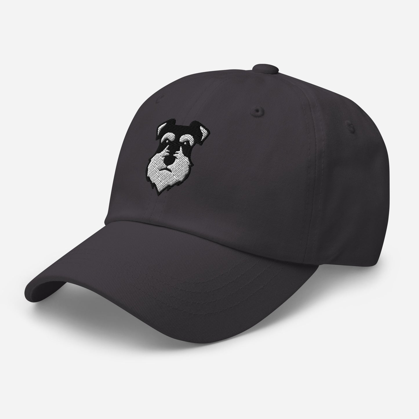 Schnauzer Head (Black & Silver) Embroidered Hat