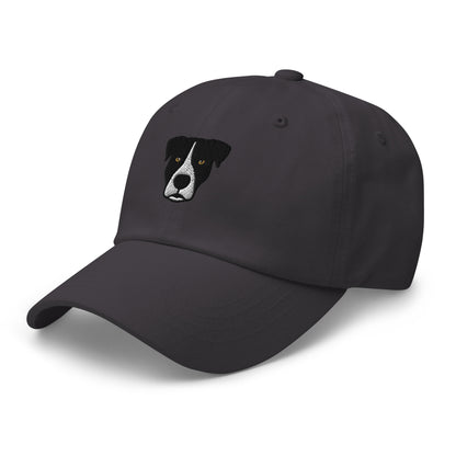 Pittie Head (Black & White) Embroidered Hat