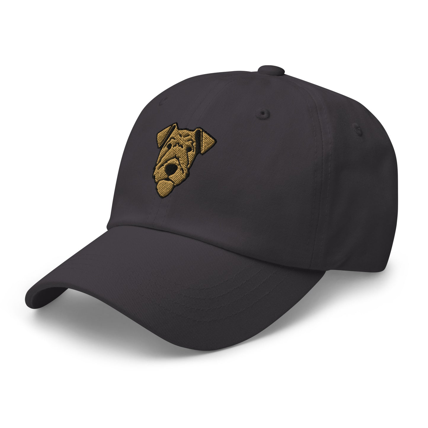 Airedale Terrier Head Embroidered Hat