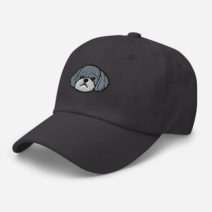 Shih Poo Embroidered Hat