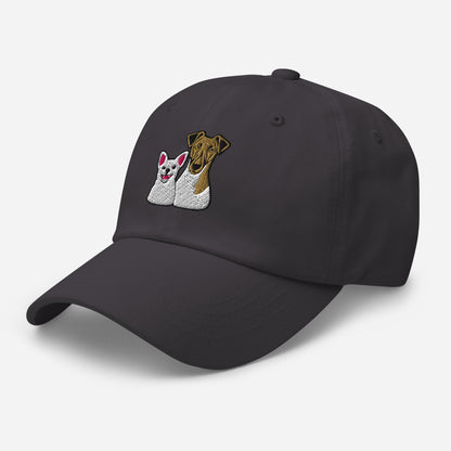 Smooth Fox Terrier & Chihuahua Embroidered Hat