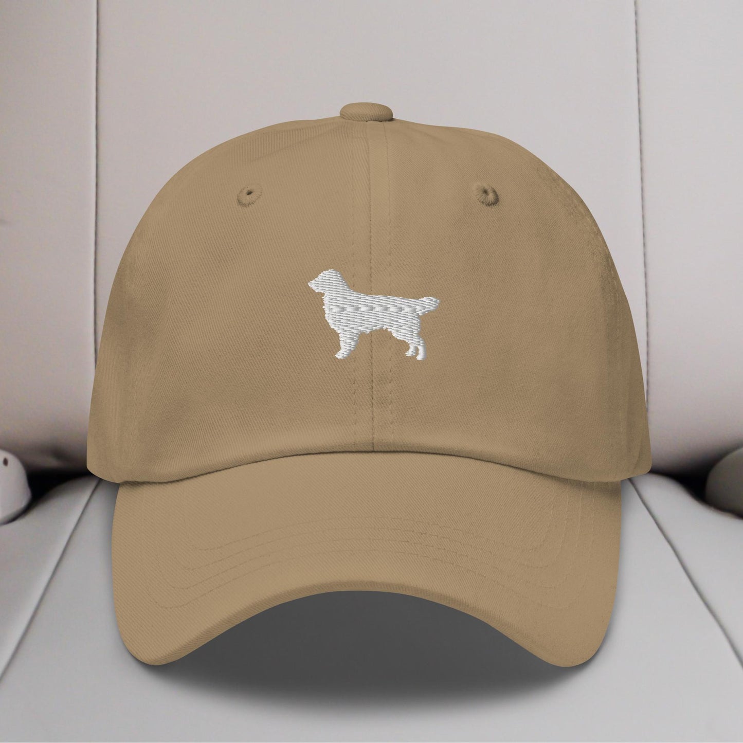 Golden Retriever Standing Silhouette Embroidered Hat