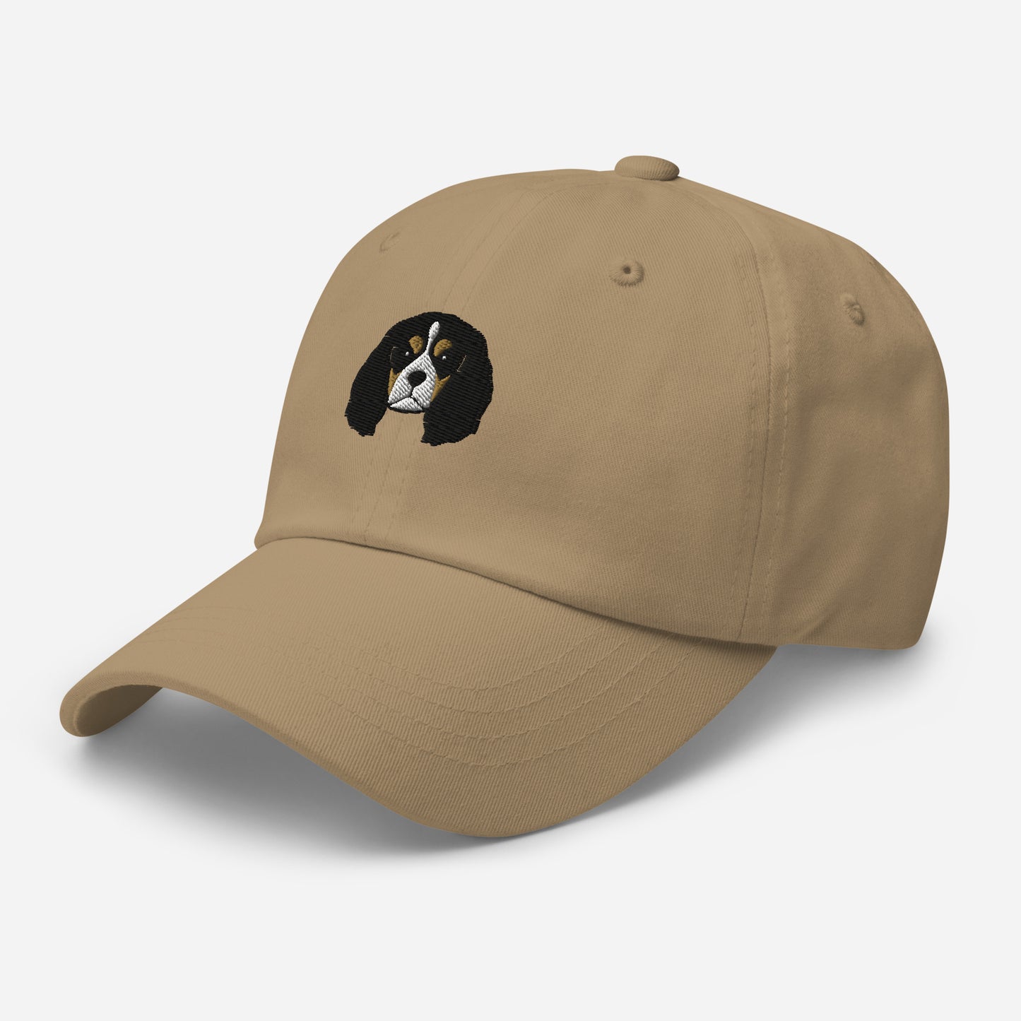 Cavalier King Charles Spaniel Head (Tricolor) Embroidered Hat