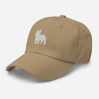 French Bulldog Silhouette Embroidered Hat
