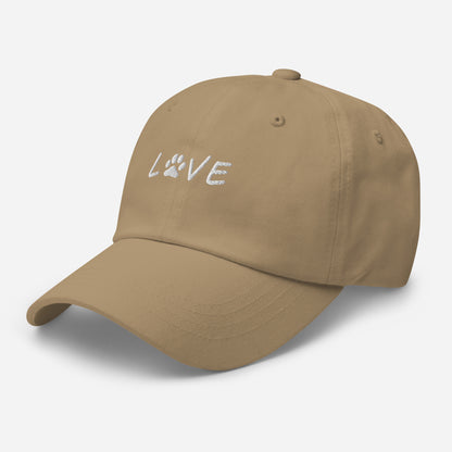 Dog Love Embroidered Hat