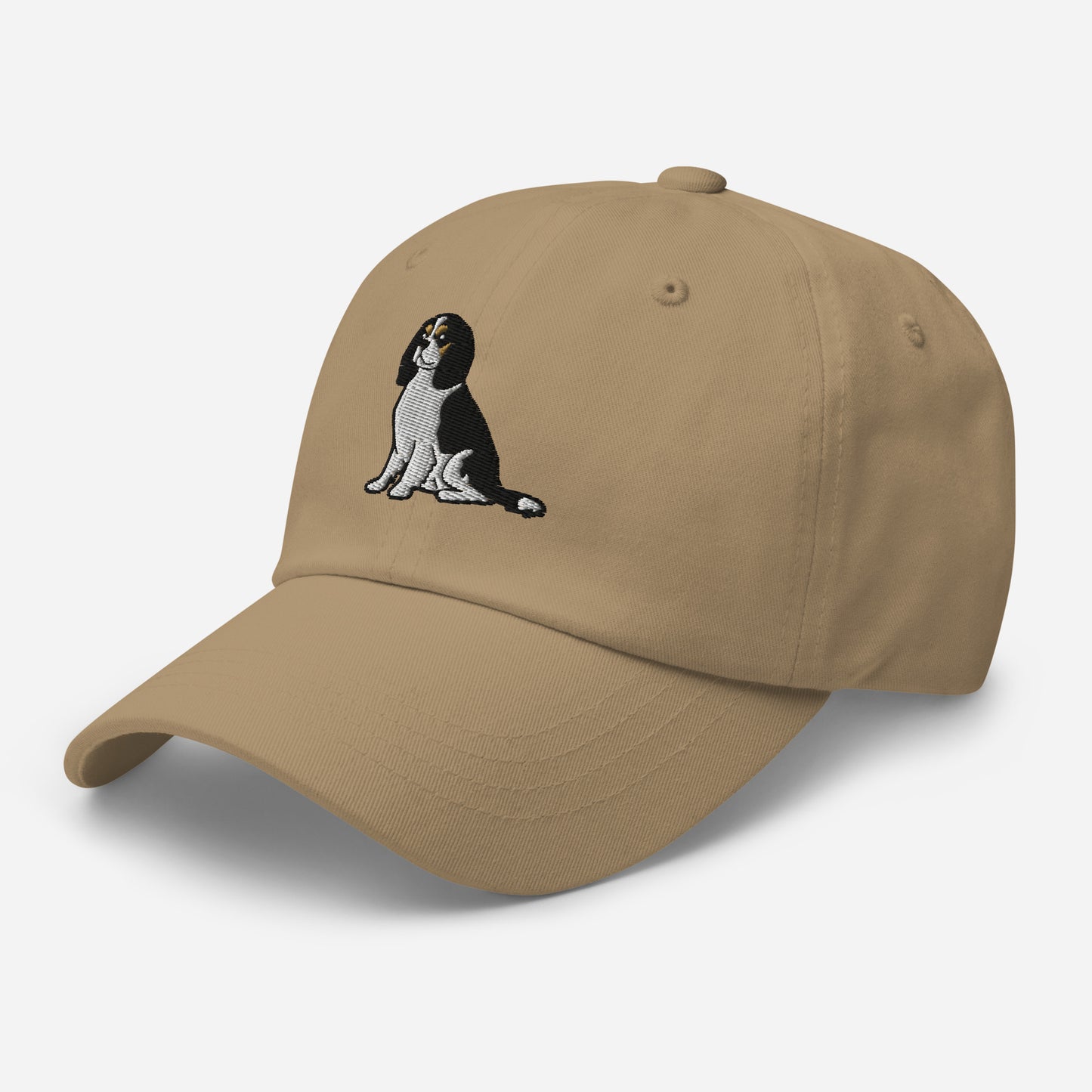 Cavalier King Charles Spaniel Sit (Tricolor) Embroidered Hat