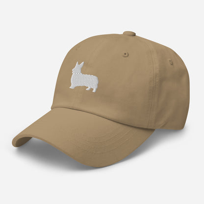 Corgi Silhouette Embroidered Hat