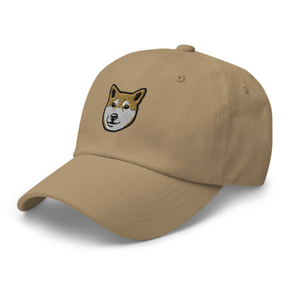 Shiba Inu Head Embroidered Hat