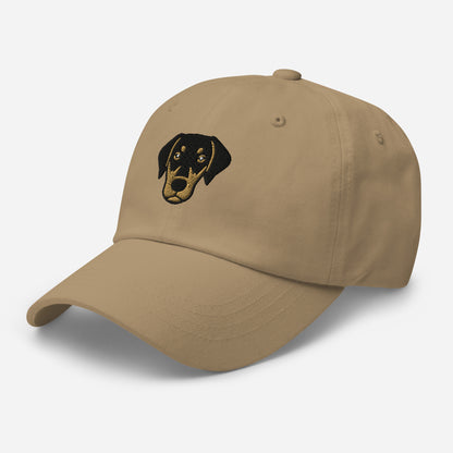 Doberman Head (Natural) Embroidered Hat