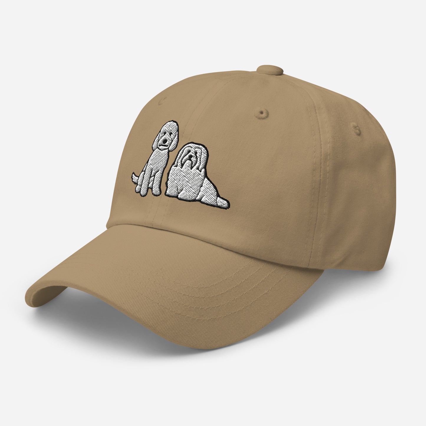 Goldendoodle and Havanese (White) Embroidered Hat