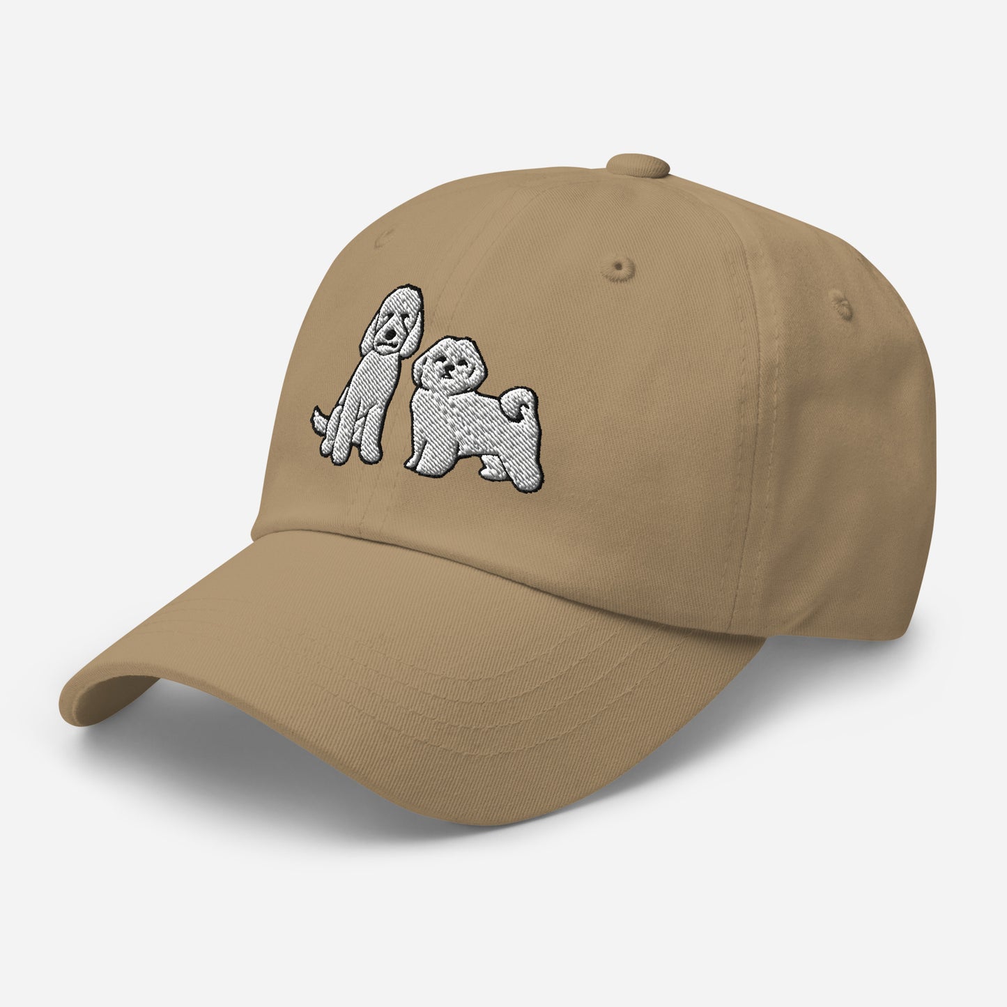 Goldendoodle and Maltese (White) Embroidered Hat