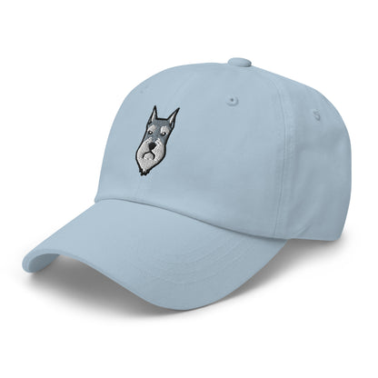 Schnauzer Head (Salt & Pepper - Cropped) Embroidered Hat