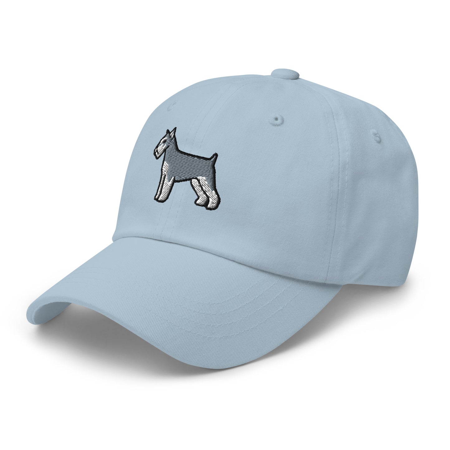 Schnauzer (Salt & Pepper - Cropped) Embroidered Hat