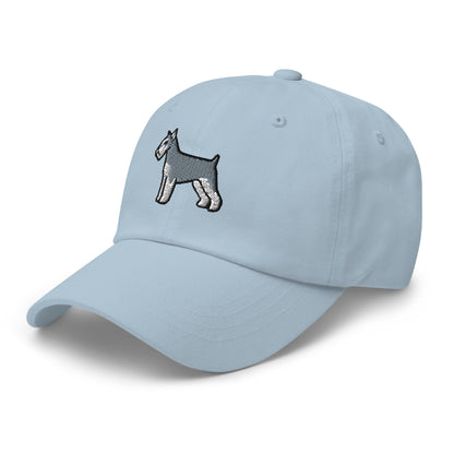 Schnauzer (Salt & Pepper - Cropped) Embroidered Hat