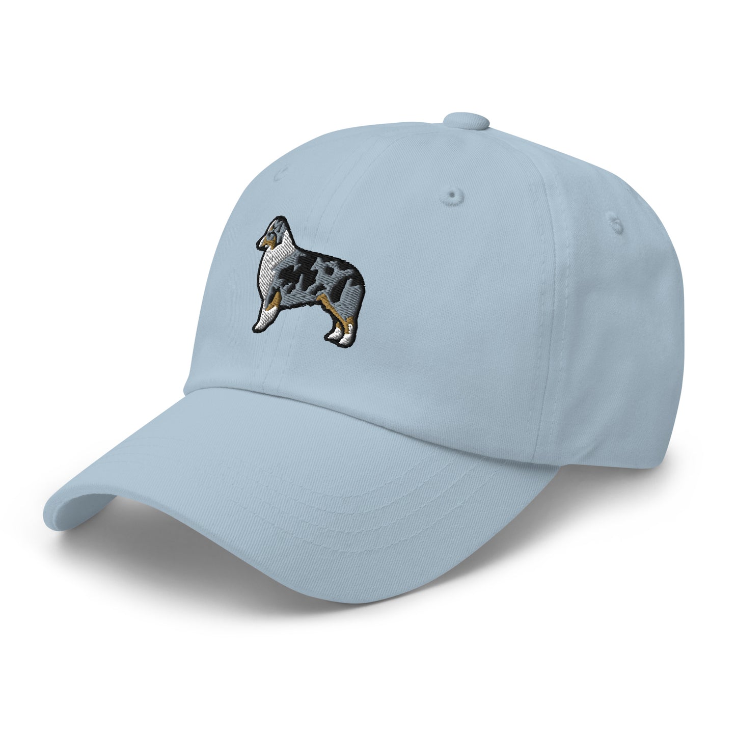 Australian Shepherd (Blue Merle - Docked/Bobbed Tail) Embroidered Hat