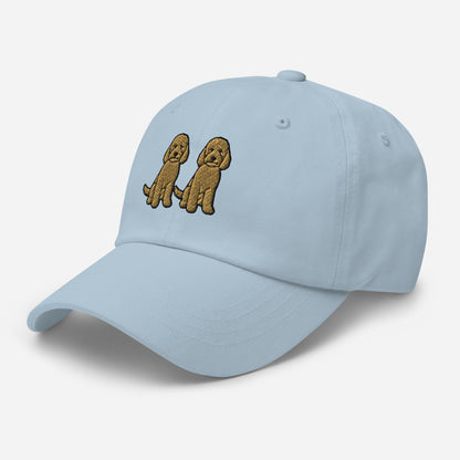 Two Goldendoodles Embroidered Hat
