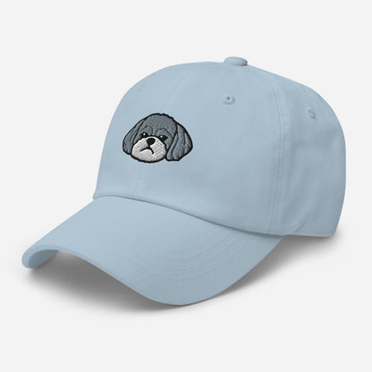 Shih Poo Embroidered Hat