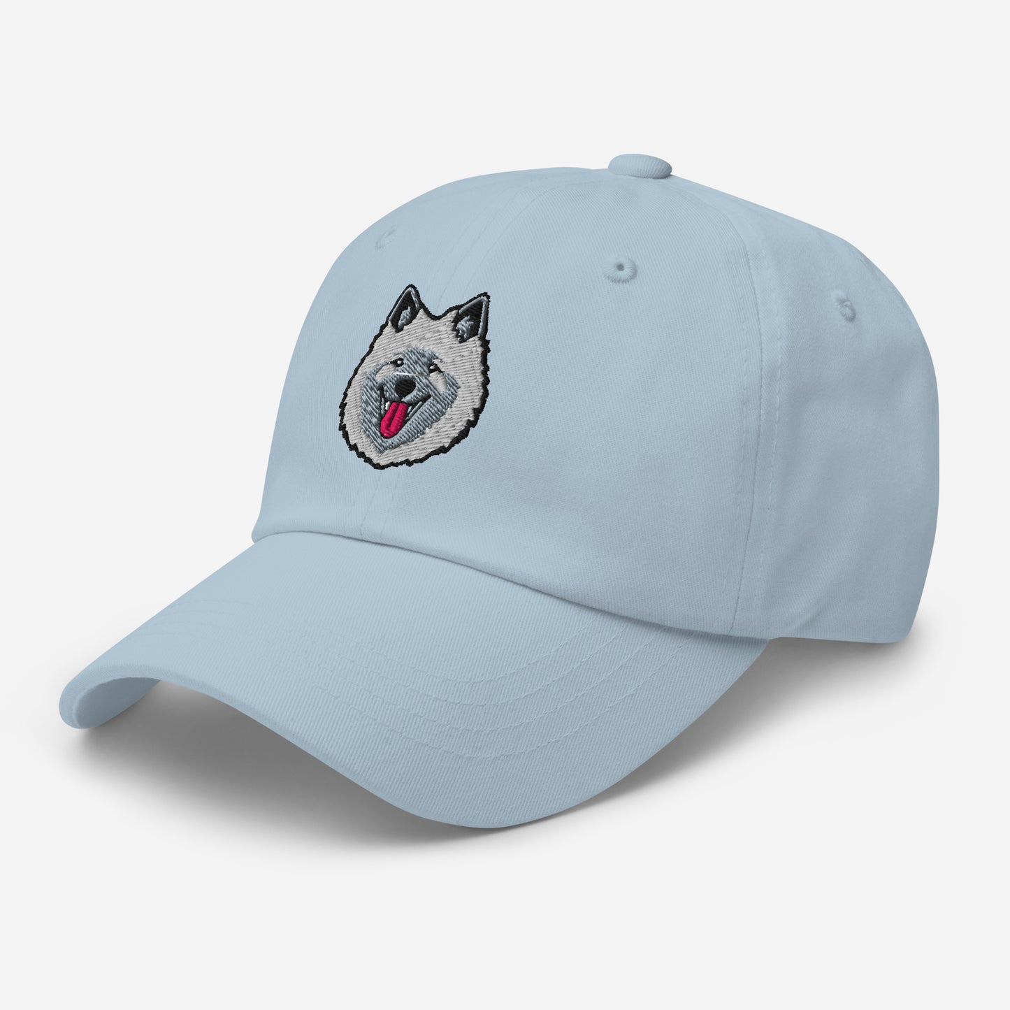Keeshond Head Embroidered Hat