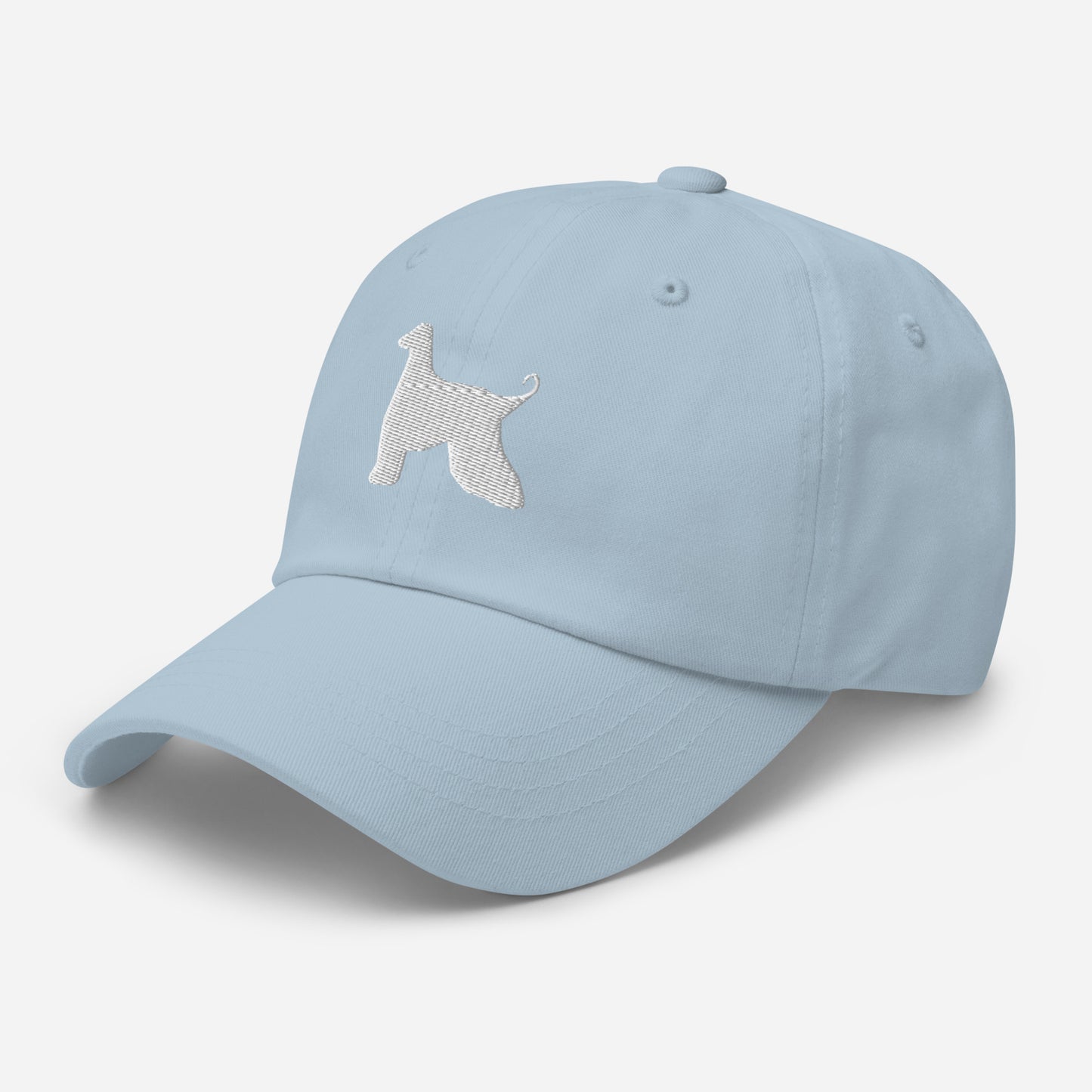 Afghan Hound Silhouette Embroidered Hat