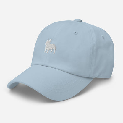 French Bulldog Small Silhouette Embroidered Hat