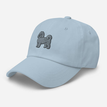 Havanese (Black/Silver) Embroidered Hat