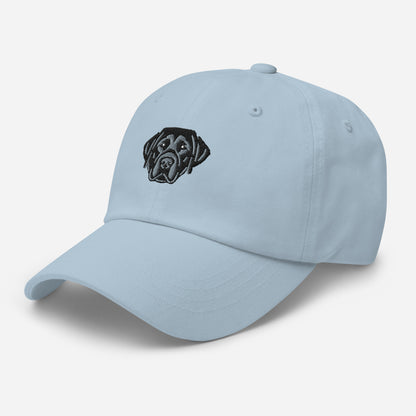 Labrador Retriever Head (Black) Embroidered Hat