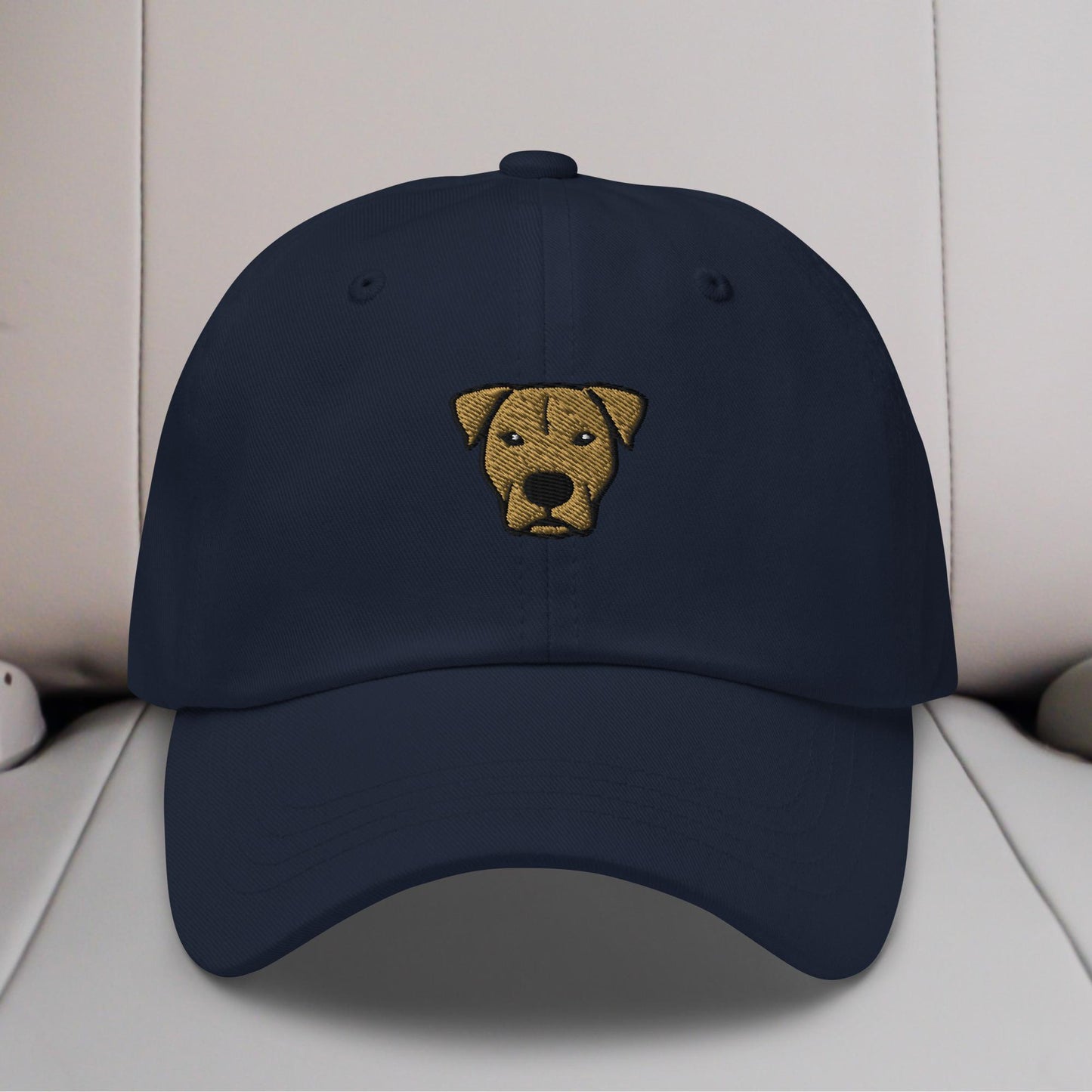 Pittie Head (Tan) Embroidered Hat
