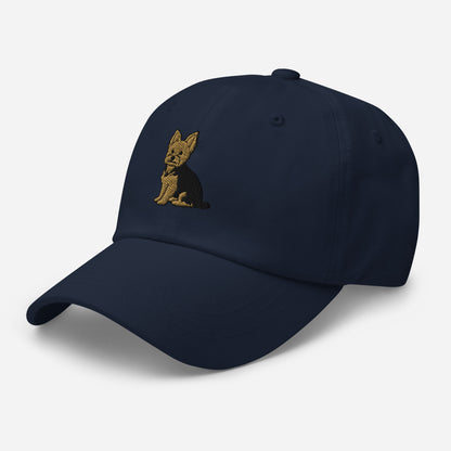 Yorkie Sit Embroidered Hat