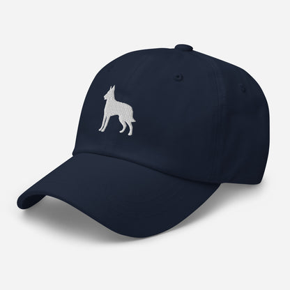 Belgian Malinois Silhouette Embroidered Hat