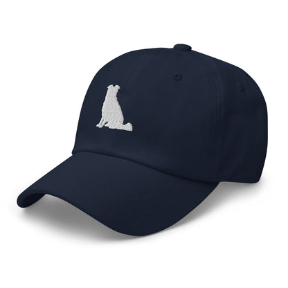 Border Collie Silhouette Embroidered Hat