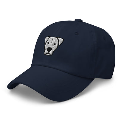 Pittie Head (White) Embroidered Hat