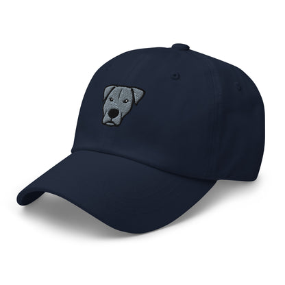 Pittie Head (Gray) Embroidered Hat