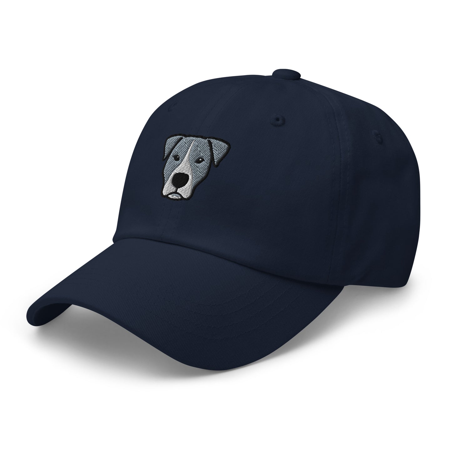 Pittie Head (Gray & White) Embroidered Hat