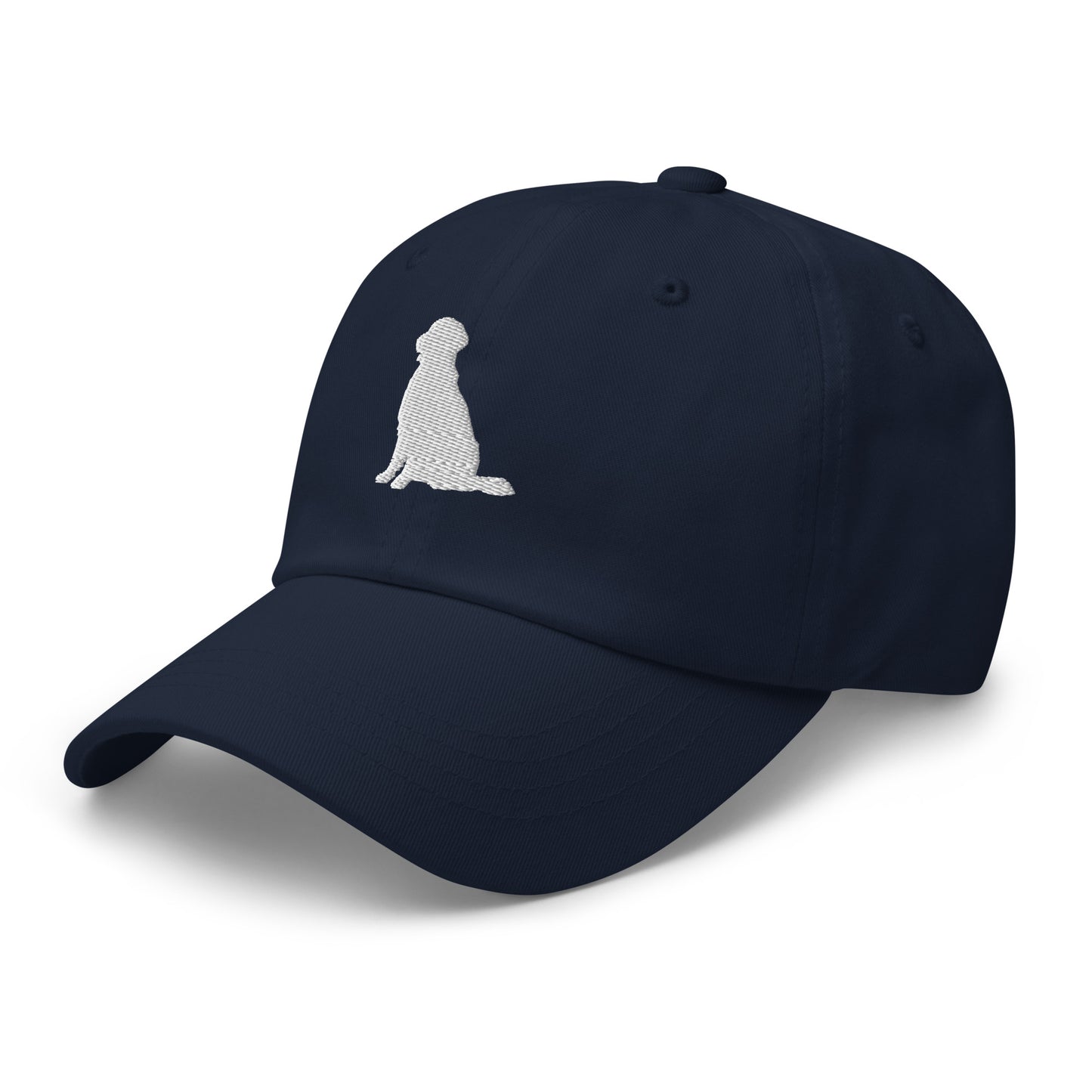 Golden Retriever Sit Silhouette Embroidered Hat
