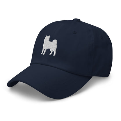 Shiba Inu Silhouette Embroidered Hat