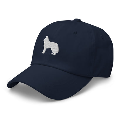 Husky Silhouette Embroidered Hat