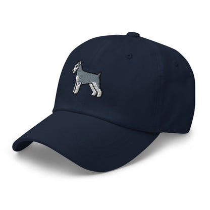 Schnauzer (Salt & Pepper - Cropped) Embroidered Hat