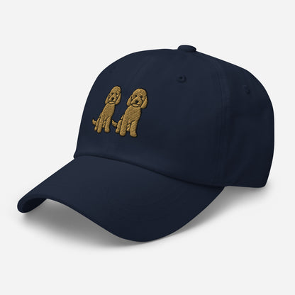 Two Goldendoodles Embroidered Hat