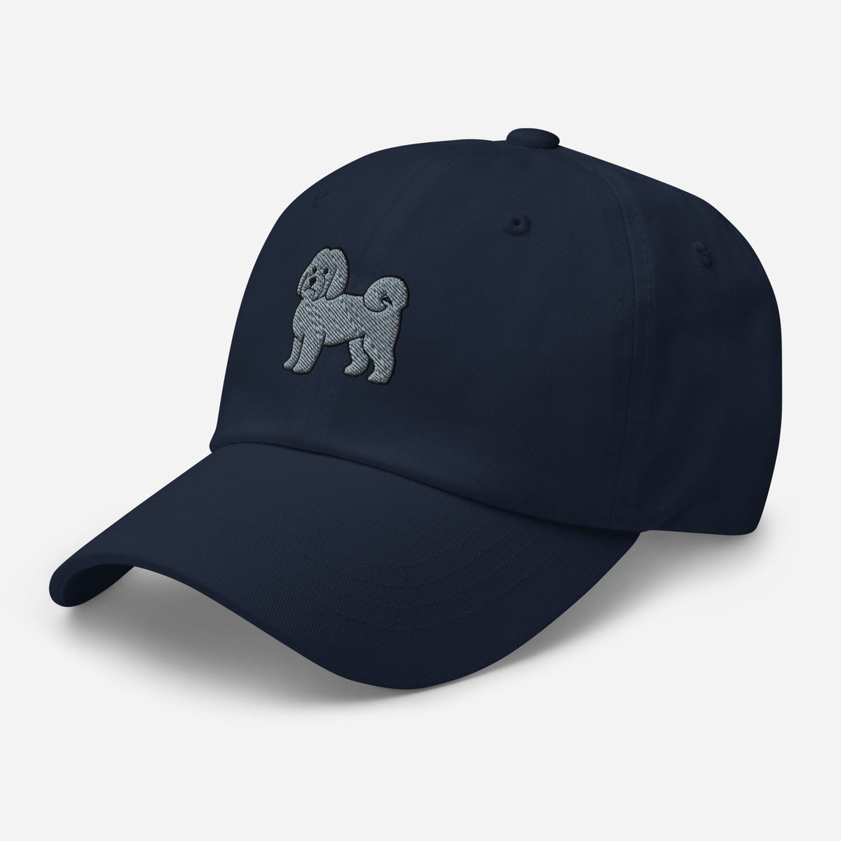 Havanese (Black/Silver) Embroidered Hat
